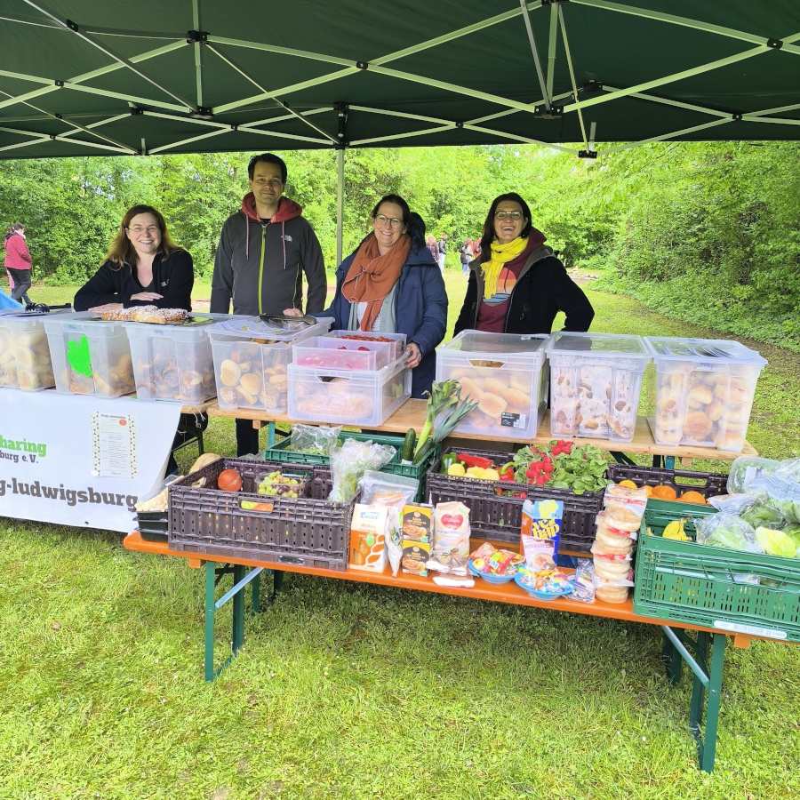 Infostand food heroes Freiberg am Neckar